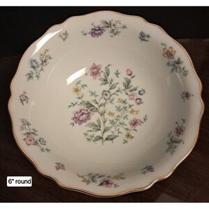 Franconia Krautheim Selb Bavaria Bone China, 6" Cereal/Fruit Bowl, Floral Design